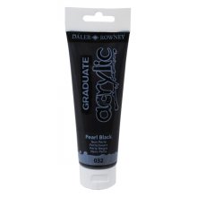 Daler Rowney Graduate Pintura Acrilica - Tubo de Plastico - 120ml - Color Negro Perla