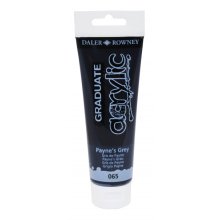 Daler Rowney Graduate Pintura Acrilica - Tubo de Plastico - 120ml - Color Gris de Payne