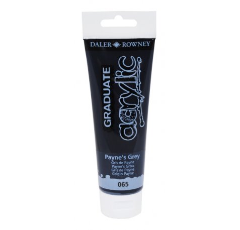 Daler Rowney Graduate Pintura Acrilica - Tubo de Plastico - 120ml - Color Gris de Payne