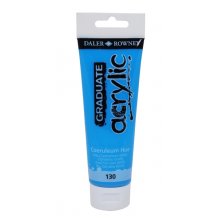 Daler Rowney Graduate Pintura Acrilica - Tubo de Plastico - 120ml - Color Azul Ceruleo