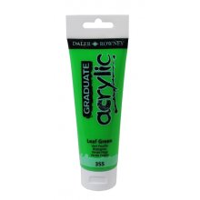 Daler Rowney Graduate Pintura Acrilica - Tubo de Plastico - 120ml - Color Verde Hoja