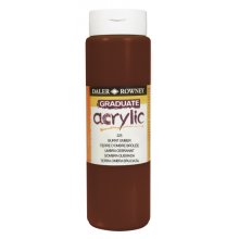 Daler Rowney Graduate Pintura Acrilica - Botella de Plastico - 500ml - Color Sombra Tostada