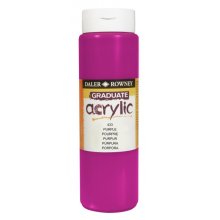Daler Rowney Graduate Pintura Acrilica - Botella de Plastico - 500ml - Color Lila