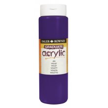 Daler Rowney Graduate Pintura Acrilica - Botella de Plastico - 500ml - Color Violeta