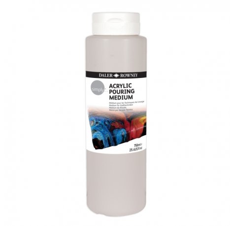 Daler Rowney Simply Medium Alisado para Tecnica Pouring - Bote de Plastico - 750ml