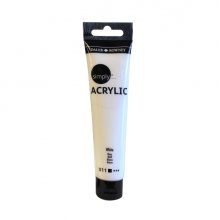 Daler Rowney Simply Pintura Acrilica - Tubo de Plastico - 75ml - Color Blanco
