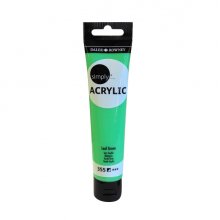 Daler Rowney Simply Pintura Acrilica - Tubo de Plastico - 75ml - Color Verde Hoja