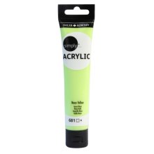 Daler Rowney Simply Pintura Acrilica - Tubo de Plastico - 75ml - Color Amarillo Neon