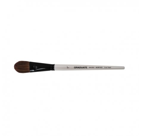 Daler Rowney Graduate Pincel Acuarela - Mezcla de Pelo de Pony y Sintetico - Mango Corto - Oval Lavis 1"