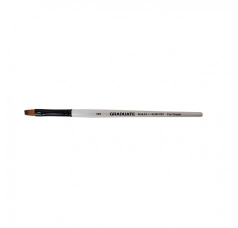 Daler Rowney Graduate Pincel Acuarela - Pelo Sintetico - Mango Corto - Plano Sombreador NÂº8