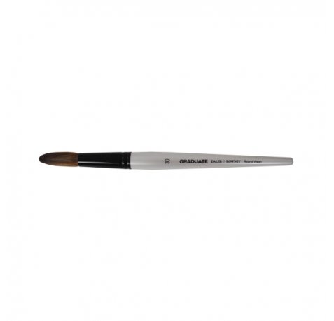 Daler Rowney Graduate Pincel Acuarela - Mezcla de Pelo de Pony y Sintetico - Mango Corto - Redondo Lavis NÂº30