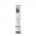 Daler Rowney Graduate Pack de 4 Pinceles Multitecnica - Pelo Sintetico - Mango Largo