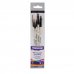 Daler Rowney Graduate Pack de 5 Pinceles Multitecnica - Pelo Sintetico - Mango Corto