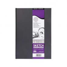 Daler Rowney Simply Cuaderno de Dibujo Cosido A4 - 100g/m2 - Cubierta Rigida - 54 Hojas - Color Blanco