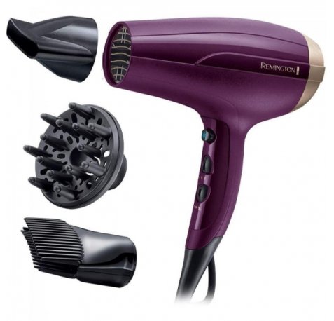 Remington Your Style Secador de Pelo 2300W - 3 Termperaturas 2 Velocidades - Ergonomico - Color Morado