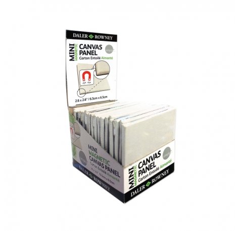 Daler Rowney Simply Lienzo Mini - 250g - Magnetico - 6.35x6.35cm -Color Blanco