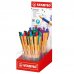 Stabilo Pointball Expositor con 38 Boligrafos Retractiles - Punta de 1mm - Tinta con Base de Aceite - Recargable - 87% Plastico Reciclado - Grip Antideslizante - Colores Surtidos