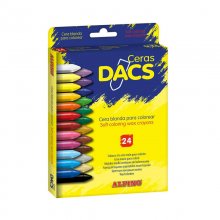 Alpino Pack 24 Ceras de Colores Dacs - Textura Cremosa - Mezclables - Pintado Suave y Cubriente - Colores Surtidos Alpino Pack 24 Ceras de Colores Dacs - Textura Cremosa - Mezclables - Pintado Suave y Cubriente - Colores Surtidos