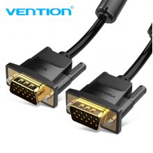 Vention Cable VGA (3+9) - Alta Definicion 1080P - Blindaje EMI - Conectores Chapados en Oro - Color Negro