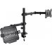 Tooq Soporte de Mesa para Monitor y Portatil - 2 Brazos - Pantallas de 13-32" - Soporta 8kg por Brazo - VESA 75x75 y 100x100 - Equipos de 10-15.6" - Color Negro