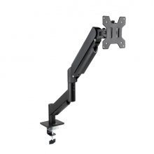 Tooq DB1340TNR-B Soporte de Mesa con Brazo Articulado para Monitor de 13"-34" - Regulable en Altura, Giratorio e Inclinable - Piston de Gas - Peso Max 10kg - VESA 100x100mm - Color Negro