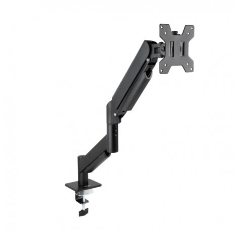 Tooq DB1340TNR-B Soporte de Mesa con Brazo Articulado para Monitor de 13"-34" - Regulable en Altura, Giratorio e Inclinable - Piston de Gas - Peso Max 10kg - VESA 100x100mm - Color Negro
