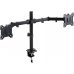 Tooq Soporte de Mesa para 2 Monitores - Pantallas de 17-32" - Soporta 8kg por Brazo - VESA 75x75 y 100x100 - Giratorio e Inclinable - Color Negro