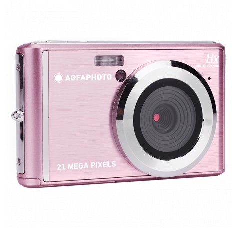 Agfaphoto DC5200 Camara Digital -  Sensor CMOS - Zoom Optico 8x - Color Rosa