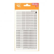 Apli Numeros Adhesivos - 420 Caracteres - Identificacion Rapida y Limpia - Color Negro
