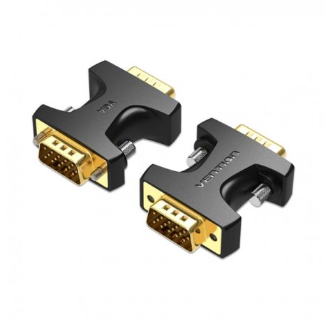 Vention Adaptador VGA Macho a VGA Macho - Color Negro