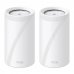 TP-Link Deco BE85 Pack de 2 Sistemas WiFi Mesh - Tribanda - Velocidad hasta 19Gbps - WiFi 7 - Ethernet 10Gbps - VPN - Color Blanco