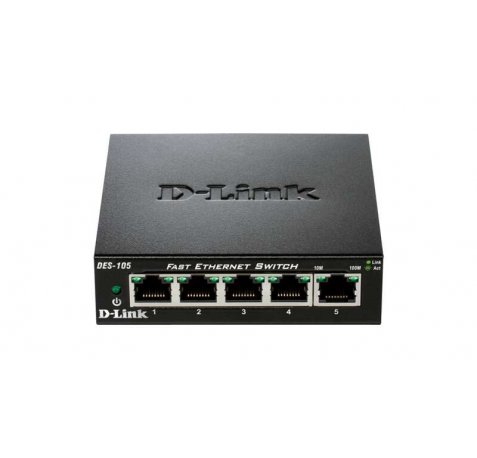 D-Link Switch 5 Puertos Fast Ethernet Gigabit 10/100 Mbps