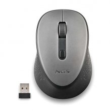 NGS Dew Gray Raton Inalambrico USB 1600dpi - 3 Botones - Uso Diestro - Color Gris