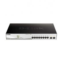 D-Link Switch Semigestionable 8 Puertos Gigabit PoE 65W + 2 Puertos Giga Combo