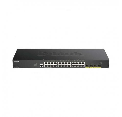 D-Link Switch Semiestionable 24 Puertos Gigabit + 4 Puertos 10G SFP+