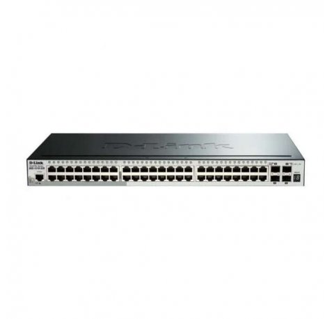 D-Link Switch Semigestionable 48 Puertos Gigabit + 2 Puertos Giga Combo + 4 Puertos 10G SFP+