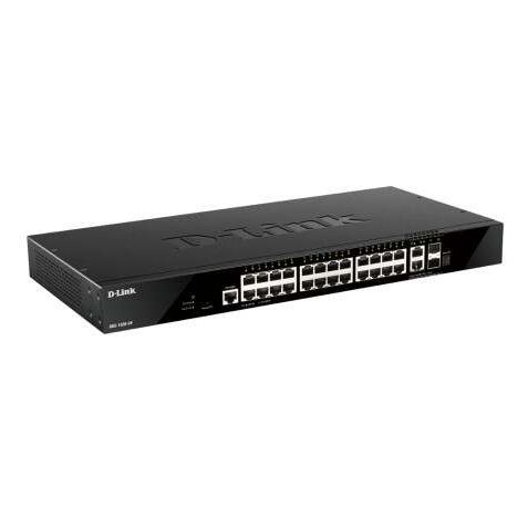 D-Link Switch Gestionado 24 Puertos GIGA + 2 Puertos 10G + 2 Puertos SFP