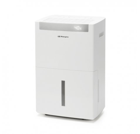 Orbegozo DH 5000 Deshumidificador - Potencia 630W - Absorbe 50 L/Dia - Deposito de 6.5L - Respetuoso con el Medio Ambiente - Temporizador - Ruedas y Asa de Transporte - 38x61x27cm - Color blanco