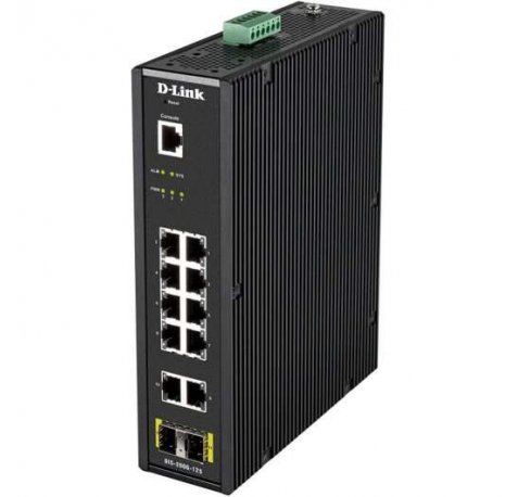 D-Link Switch Industrial 10 Puertos Gigabit + 2 SFP