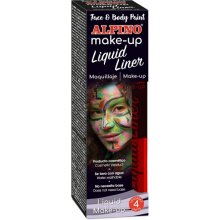 Alpino Make-up Liquid Liner Pack con 4 Botes de Maquillaje Liquido con Aplicador - Se Lava con Agua - Testado Dermatologicamente - Color Rojo