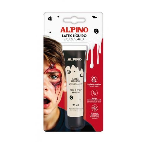 Alpino Bote de Latex Liquido 20ml - Al Secarse Queda con Textura de Goma - Seca en Minutos - Flexible -