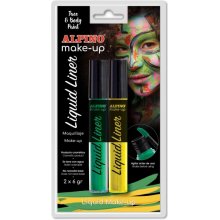 Alpino Make-up Liquid Liner Pack con 2 Botes de Maquillaje Liquido con Aplicador - Se Lava con Agua - Testado Dermatologicamente - Colores Amarillo y Verde Alpino Make-up Liquid Liner Pack con 2 Botes de Maquillaje Liquido con Aplicador - Se Lava con Agua - Testado Dermatologicamente - Colores Amarillo y Verde