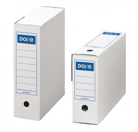 Dohe Caja de Carton de Primera Calidad - Montaje Rapido y Facil - Color Blanco (50 uds)