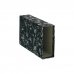 Dohe Fundas de Archivadores - Carton Forrado con Papel Impreso - Tamaño Cuarto Apaisado - para Archivador Jaspeado Negro (20 uds)