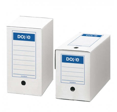Dohe Caja de Carton de Primera Calidad - Montaje Rapido y Facil - Color Blanco (50 uds)