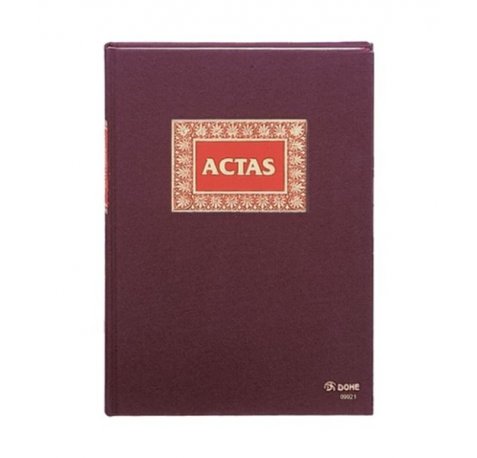 Dohe Cuaderno de Encuadernacion en Tela de Primera Calidad - 50 Hojas Numeradas - Doble Estampacion en Rojo y Oro - Papel Offset de 100gr - Impreso a Dos Colores