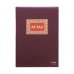 Dohe Cuaderno de Encuadernacion en Tela de Primera Calidad - 50 Hojas Numeradas - Doble Estampacion en Rojo y Oro - Papel Offset de 100gr - Impreso a Dos Colores