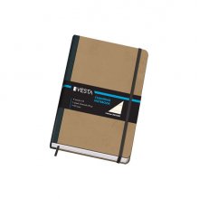 Dohe Cuaderno Cartone con Puntas Redondeadas - 96 Hojas de Papel Ahuesado de 80gr - Tapa en Tres Piezas con Lomera de Tela - Cierre de Gomas y Cinta de Registro