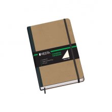 Dohe Cuaderno Cartone con Tapa en Tres Piezas - 96 Hojas de Papel Ahuesado de 80gr - Cierre de Gomas y Cinta de Registro