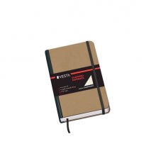 Dohe Cuaderno Cartone con Puntas Redondeadas - 96 Hojas de Papel Ahuesado de 80gr - Tapa en Tres Piezas con Lomera de Tela - Cierre de Gomas y Cinta de Registro